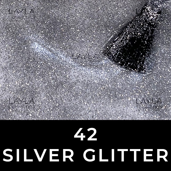 Layla 42 Silver Glitter