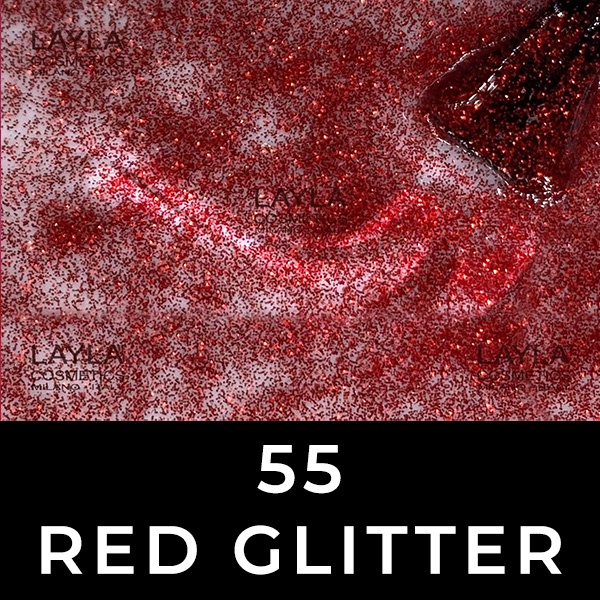 Layla 55 Red Glitter