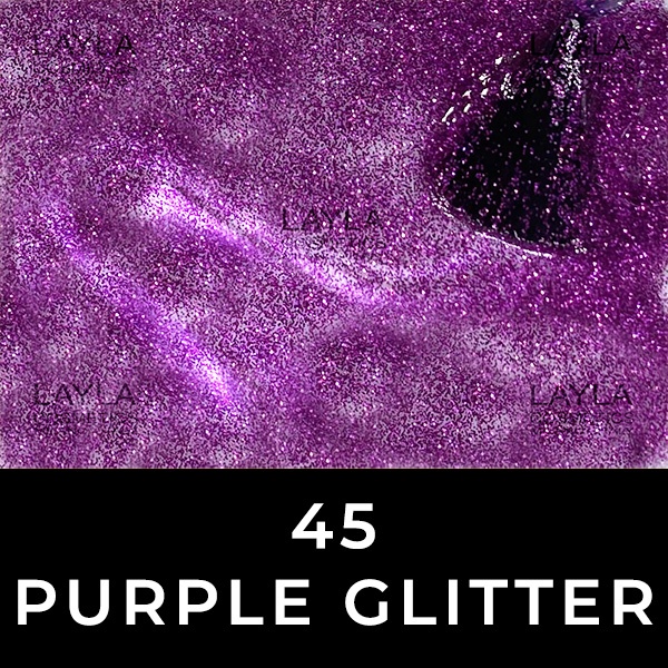Layla 45 Purple Glitter