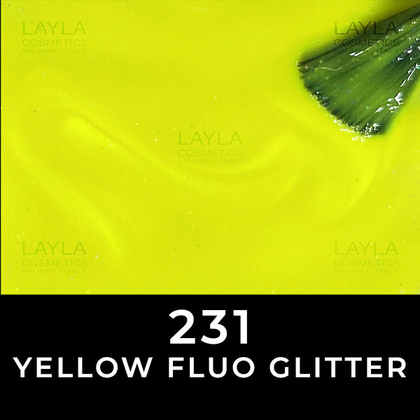 Layla 231 Yellow Fluo Glitter